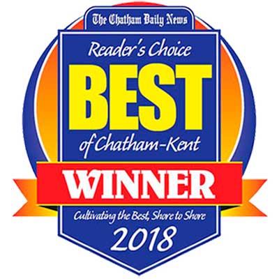 Reader's Choice Best of Chatham-Kent Winner 2018