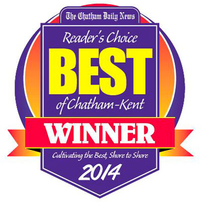 Reader's Choice Best of Chatham-Kent Winner 2014